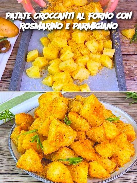 Patate Croccanti al Forno con Rosmarino e Parmigiano