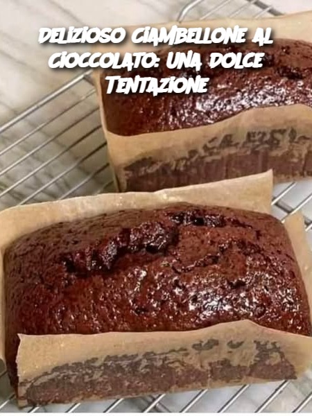 Delizioso Ciambellone al Cioccolato: Una Dolce Tentazione