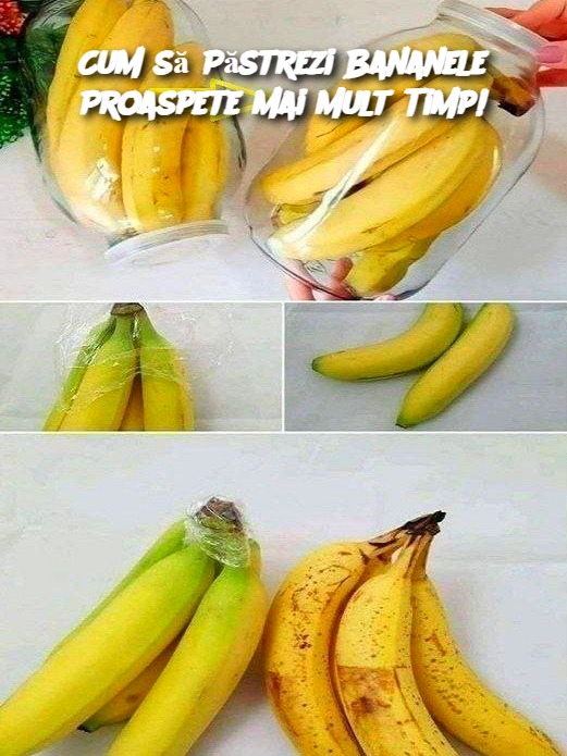 Cum să Păstrezi Bananele Proaspete mai Mult Timp!