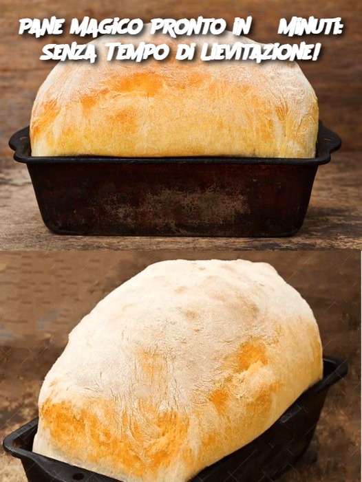 Pane Magico Pronto in 3 Minuti: Senza Tempo di Lievitazione!